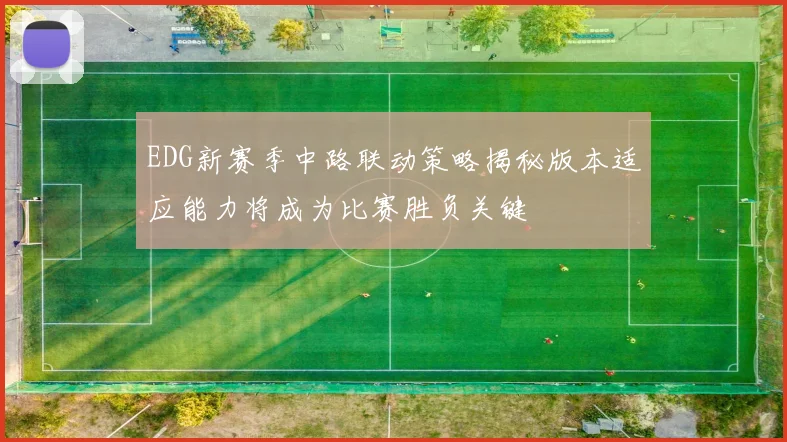 EDG新赛季中路联动策略揭秘版本适应能力将成为比赛胜负关键